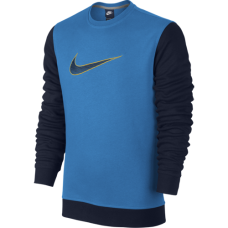 Толстовка мужская Nike 727743-435 Club Fleece Swoosh Plus Crew